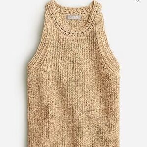 J crew sleeveless knit sweater